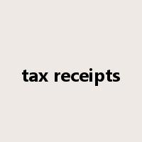 tax receipts是什么意思