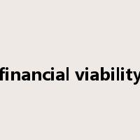 financial viability是什么意思