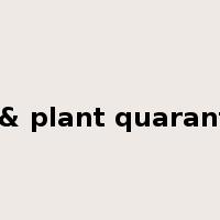 animal & plant quarantine fee是什么意思