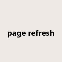 page refresh是什么意思