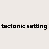tectonic setting是什么意思