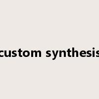 custom synthesis是什么意思