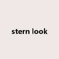 stern look是什么意思