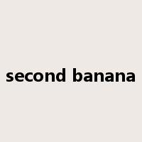 second banana是什么意思