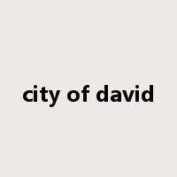city of david是什么意思