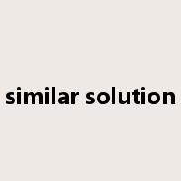 similar solution是什么意思