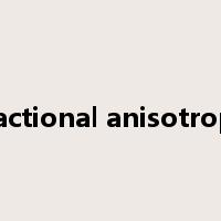 fractional anisotropy是什么意思