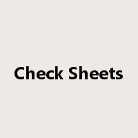 Check Sheets是什么意思