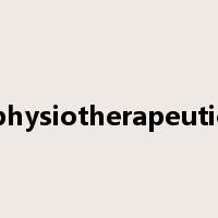 physiotherapeutic是什么意思