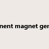 permanent magnet generator是什么意思