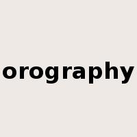 orography是什么意思