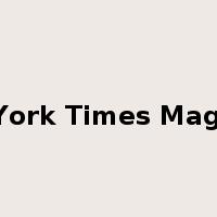 New York Times Magazine是什么意思