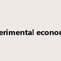 experimental economics是什么意思