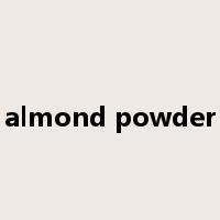 almond powder是什么意思