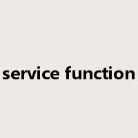 service function是什么意思