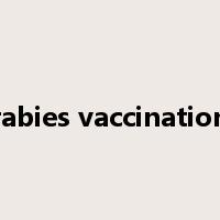 rabies vaccination是什么意思