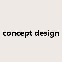 concept design是什么意思