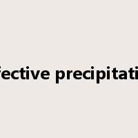 effective precipitation是什么意思