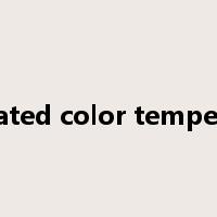 correlated color temperature是什么意思
