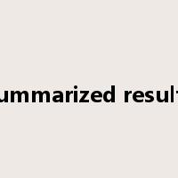 summarized results是什么意思