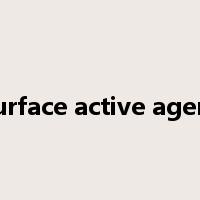 surface active agent是什么意思