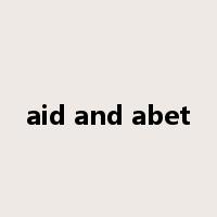 aid and abet是什么意思