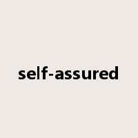 self-assured是什么意思