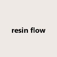 resin flow是什么意思