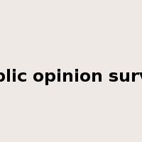 public opinion survey是什么意思