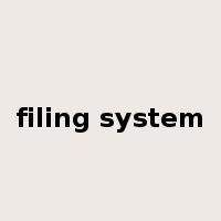 filing system是什么意思