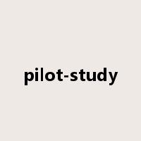 pilot-study是什么意思