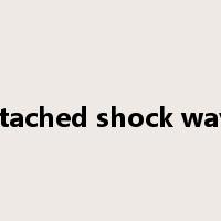 attached shock wave是什么意思