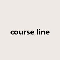 course line是什么意思