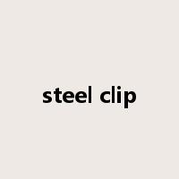 steel clip是什么意思