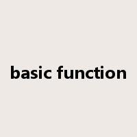 basic function是什么意思