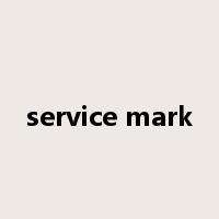 service mark是什么意思