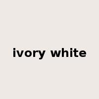 ivory white是什么意思