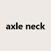 axle neck是什么意思