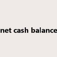 net cash balance是什么意思
