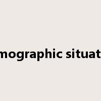 demographic situation是什么意思
