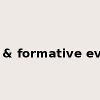 Practice & formative evaluation是什么意思