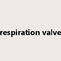 respiration valve是什么意思