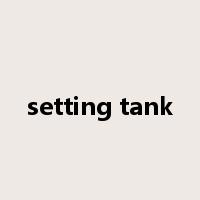 setting tank是什么意思
