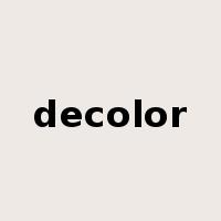 decolor是什么意思