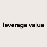 leverage value是什么意思