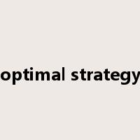 optimal strategy是什么意思