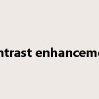 contrast enhancement是什么意思