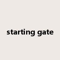 starting gate是什么意思