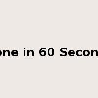 Gone in 60 Seconds是什么意思