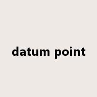datum point是什么意思